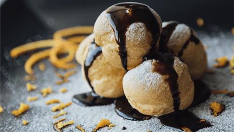 recipe image PROFITEROLES CON CREMA DE CHOCOLATE