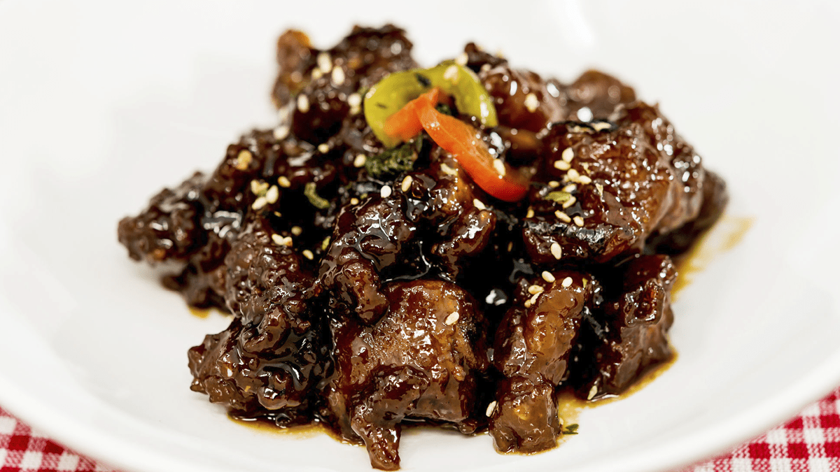 Wok de carne y vegetales